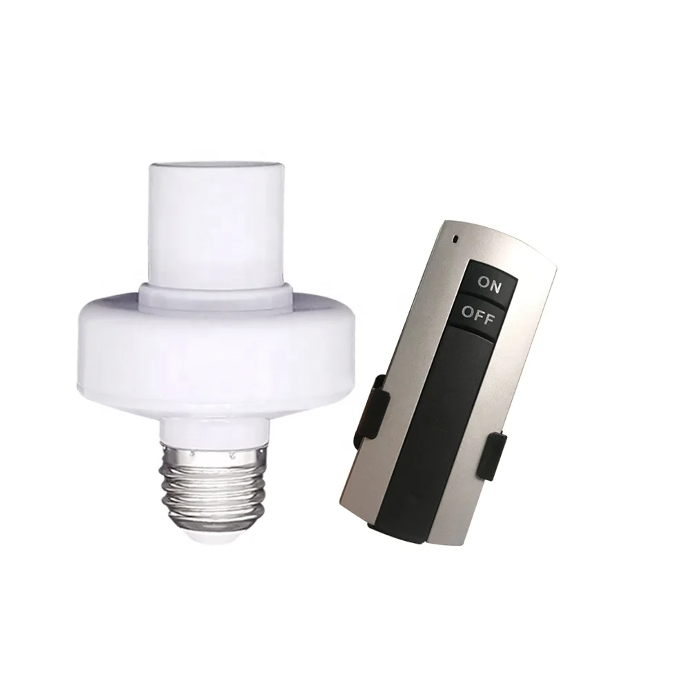 4 x E27 Screw Wireless Remote Control Cap Socket Switch Light Lamp Holder New 