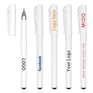 Wholesale High-End Custom Logo Cheap Promotional Advertising Pens 0.5mm Smooth Writing Personalized Gel Ink Gift Pen for Branded