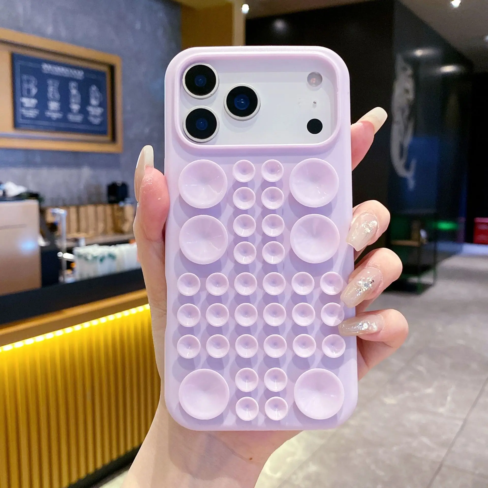 product suction cup silicone protective case for iphone 17 soft rubber phone case for 16promax  for17air-6