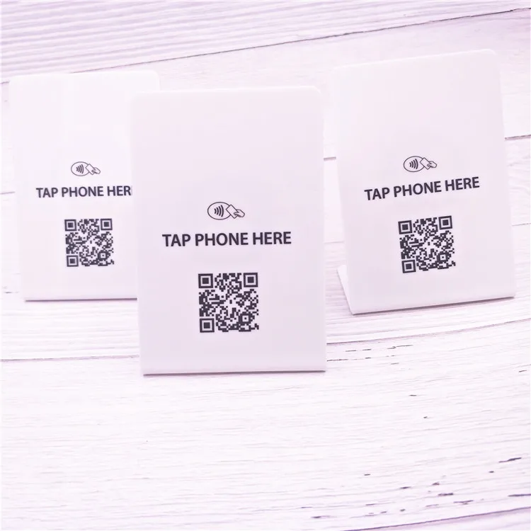 Custom Modern Social Media Networking NFC Display Stand Hub 13.56MHz Frequency