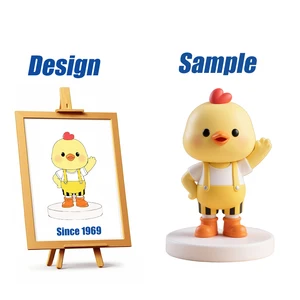 Shengye Personalized Custom Made PVC Action Figure 3D Art Design Cartoon Chick Model Vinyl Plastic Resin Toy for Decorative Gift