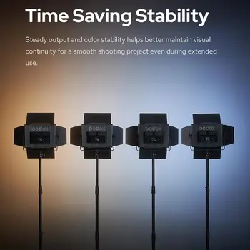 Godox-LDX50R Ldx50 R RGB LED Video Light 63W 2500K-10000K LED Panel Light for Vlogging Soft Lights for Photography detail image