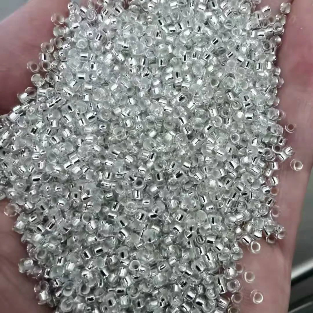 Factory Direct Sale High Quality 4mm Computer Embroidered Beads  Embroidery Glass Beads Wholesale