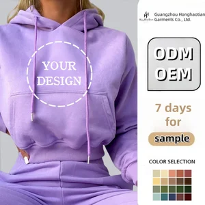 ODM OEM Custom Unisex Women Jogging Set Plain Hoodie Set Custom Sweat Suits Tracksuits With Logo Blank Sweat Track Suits
