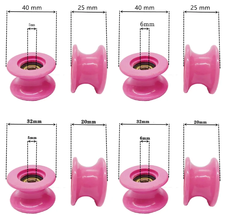 32mm Alumina Ceramic Wire Cable Guides , Pulley Ceramic Wire Rollers