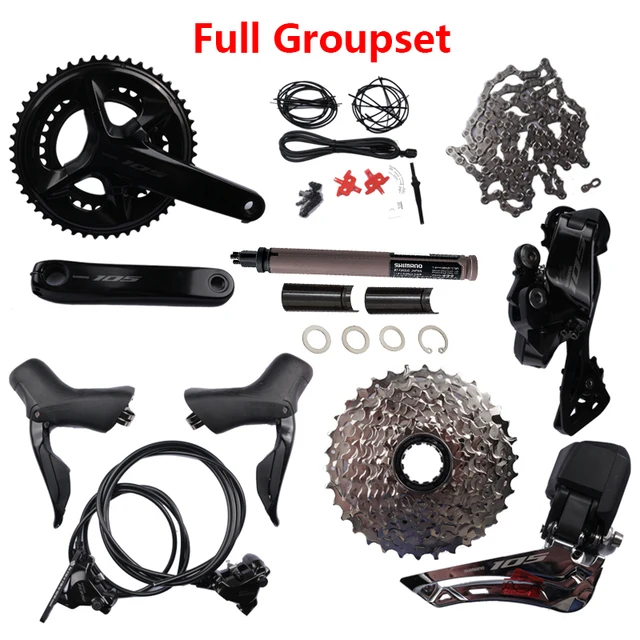SHIMANOシマノ R7170 105 2x12s 電動Di2 グループセット SHIMANO (シマノ) 105 Di2 12S リム グループセット : CROWN