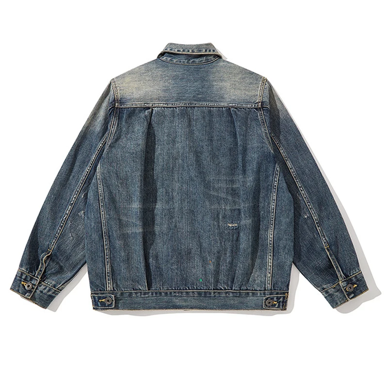 CAPTAINS HELM　#LOOSE DENIM JACKET Amazon.com: Loose Men's Denim Jacket Fall Denim Jacket Plus