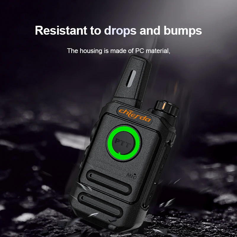 Chierda TC28 Handheld Type C Two Way Radio Walkie Talkie Transmitter Receiver