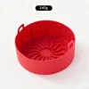 Tapete redondo pequeño para freidora de aire [rojo]