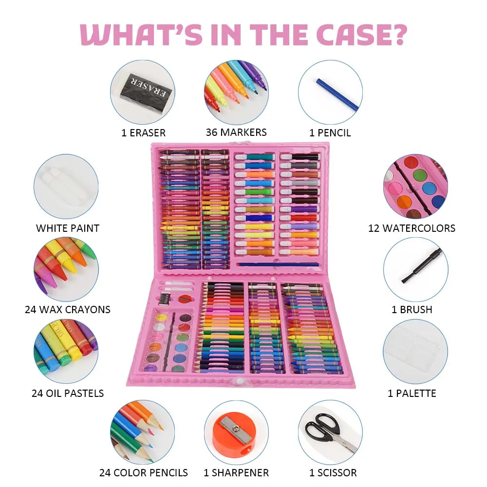 Promotional Watercolor Pencil Crayon 150 Pieces Bulk Student Different