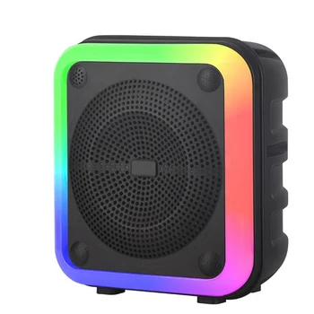 Single 12 inch outdoor Music Player  Bluetooth USB speaker with high-power 20W colorful light speaker