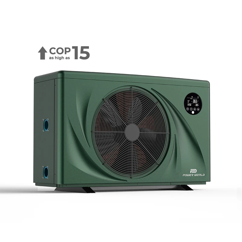 Power World Quiet Pro Series R32 Wifi Control 100m3 Swimming Pool Heater Inverter Heat Pump for Sale