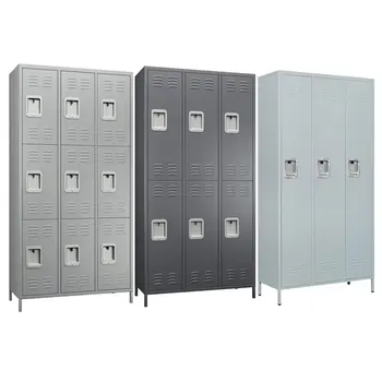 swimming pool steel wardrobe clothes storage combination 3 6 9 door cabinet metal locker gym