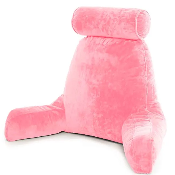 Premium Shredded Memory Foam Big Reading Pillow with Arms