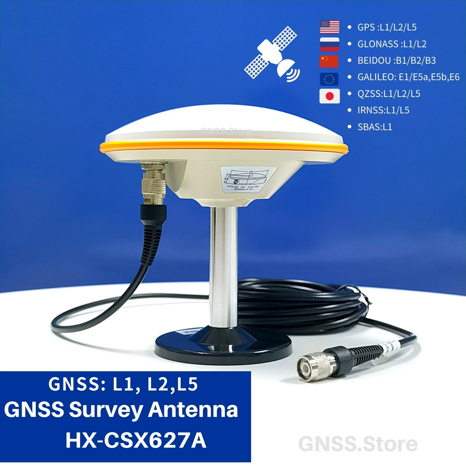 High Precision Gnss Antenna Measuring Gps Antenna Rtk Support Gps L1 L2 ...