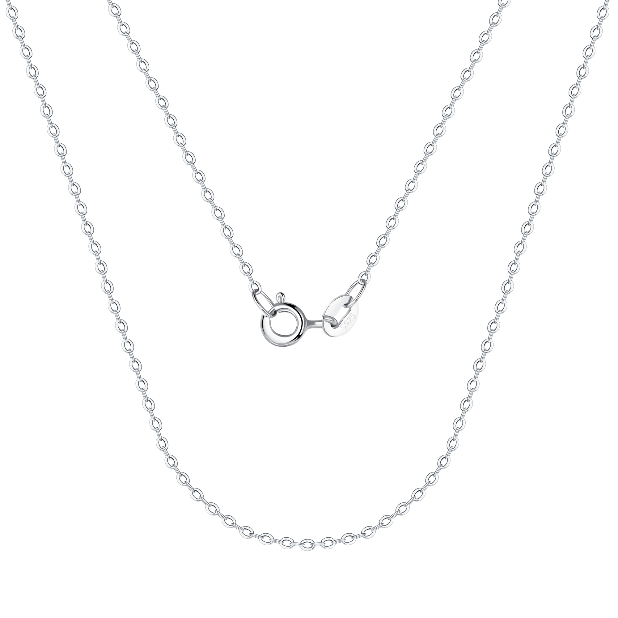 Cable/Water Wave/Box/Star/Snake/Ingot/Seed Chain Italian 925 Sterling Silver Jewelry Chains Necklace Silver Chains