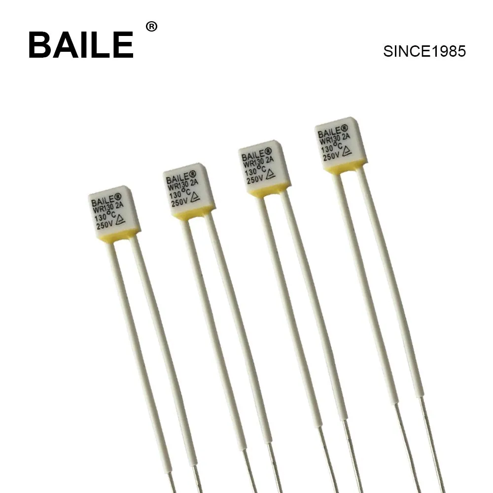 5-Pack L33 Cutoff TF Thermal Fuses - 130°C, 250V, 2A (Non-Resettable Safety Fuse)