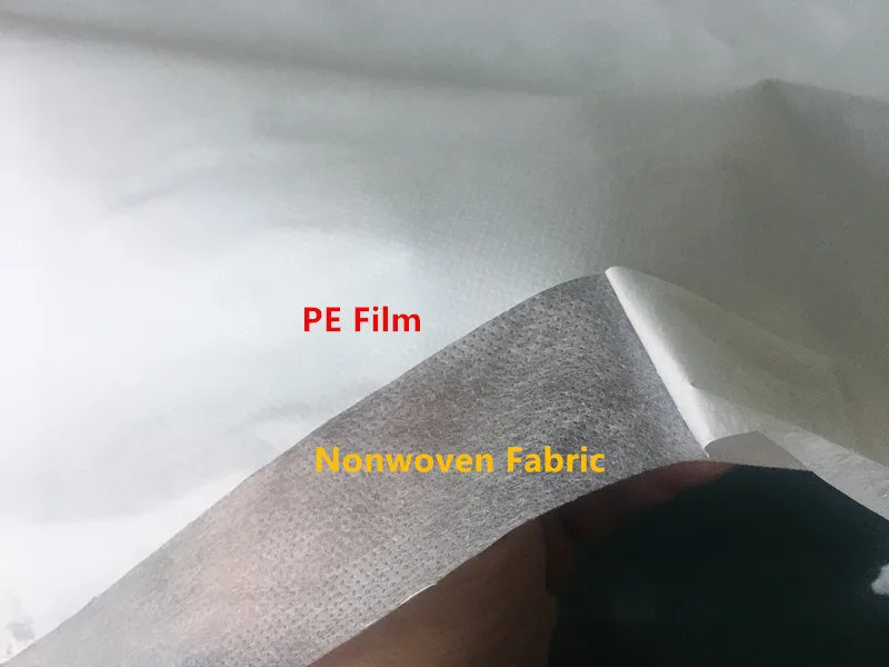 100% PP medical PP PE film laminated nowoven fabric for isolation gown