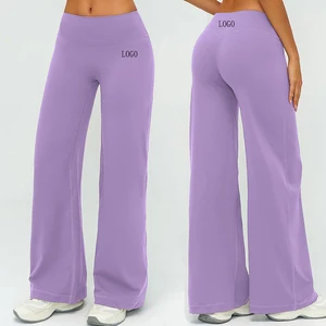 Custom Flare Tracksuit Loose Fit Tracksuit Wide Leg Workout Pants Custom Yoga Outfit Straight Leg Baggy Sweatpants