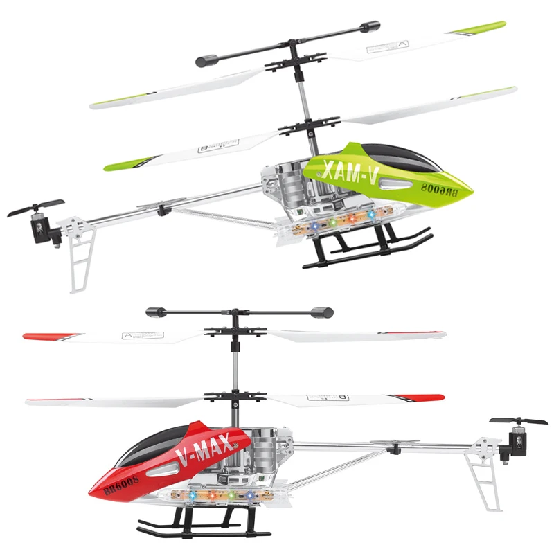 RC Helicopter 2.4G 3.5CH V-MAX Coaxial Metal Gyroscope Jammed Protection Helicopter Model with Lights