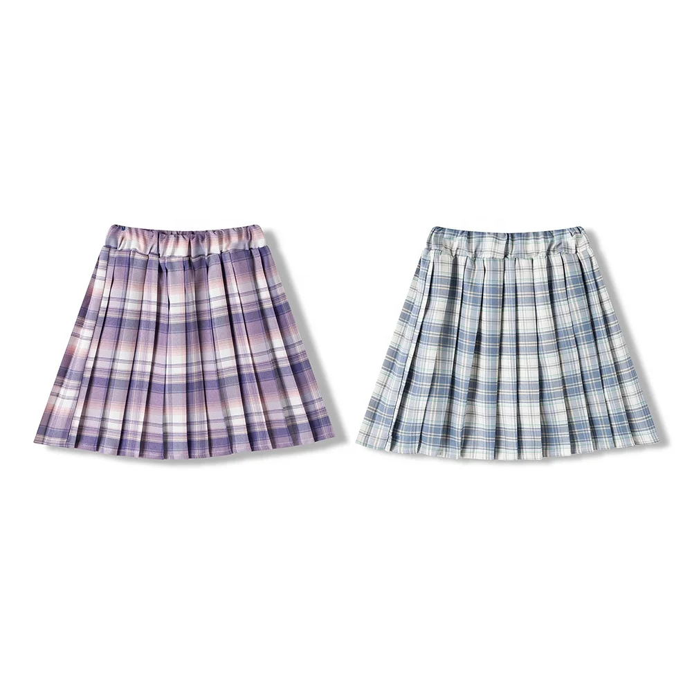 Casual Mini Skirt for Girls Breathable 9-Year-Old Pattern Decor