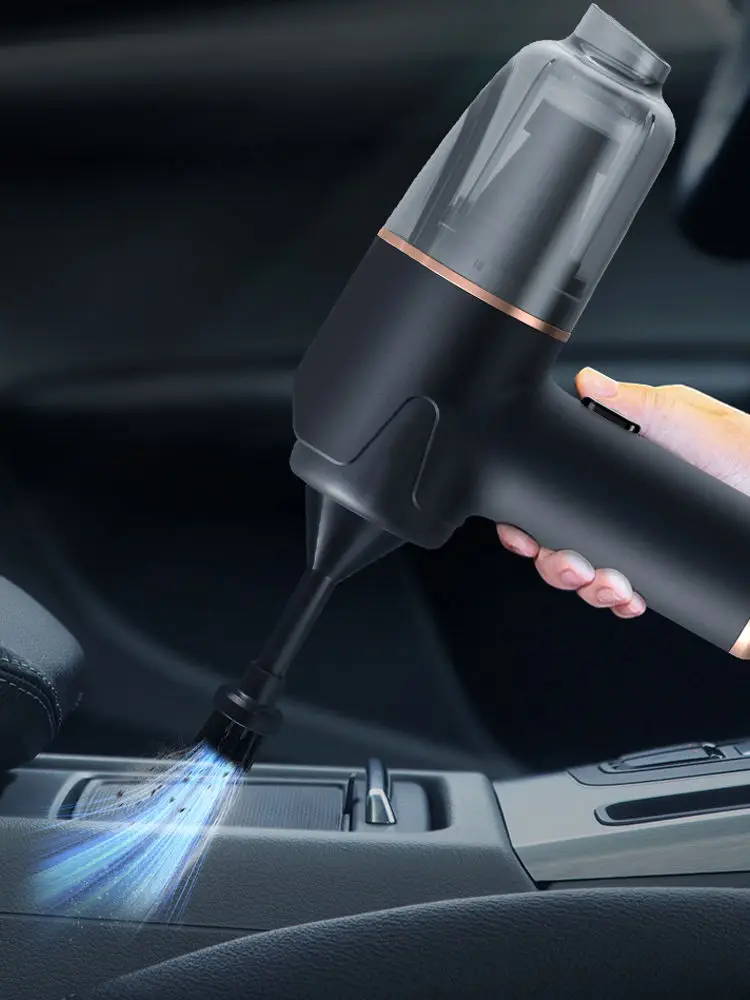 Portable Mini ABS Material Vacuum Cleaner Multifunctional Wireless 6000pa Strong Power Suction Battery Powered Car Cleaner - view 5