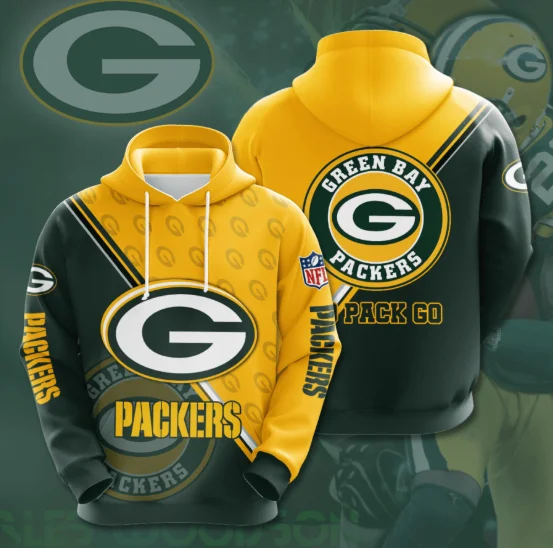 yellow packers moletom com capuz
