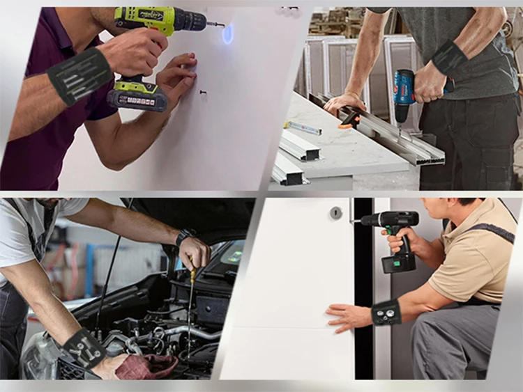 Heavy Duty Magnetic Tool Organizer with Belt Clip,Adjustable Tool Holster, Wrench,Screwdriver,and Drill Bits-Durable Tool