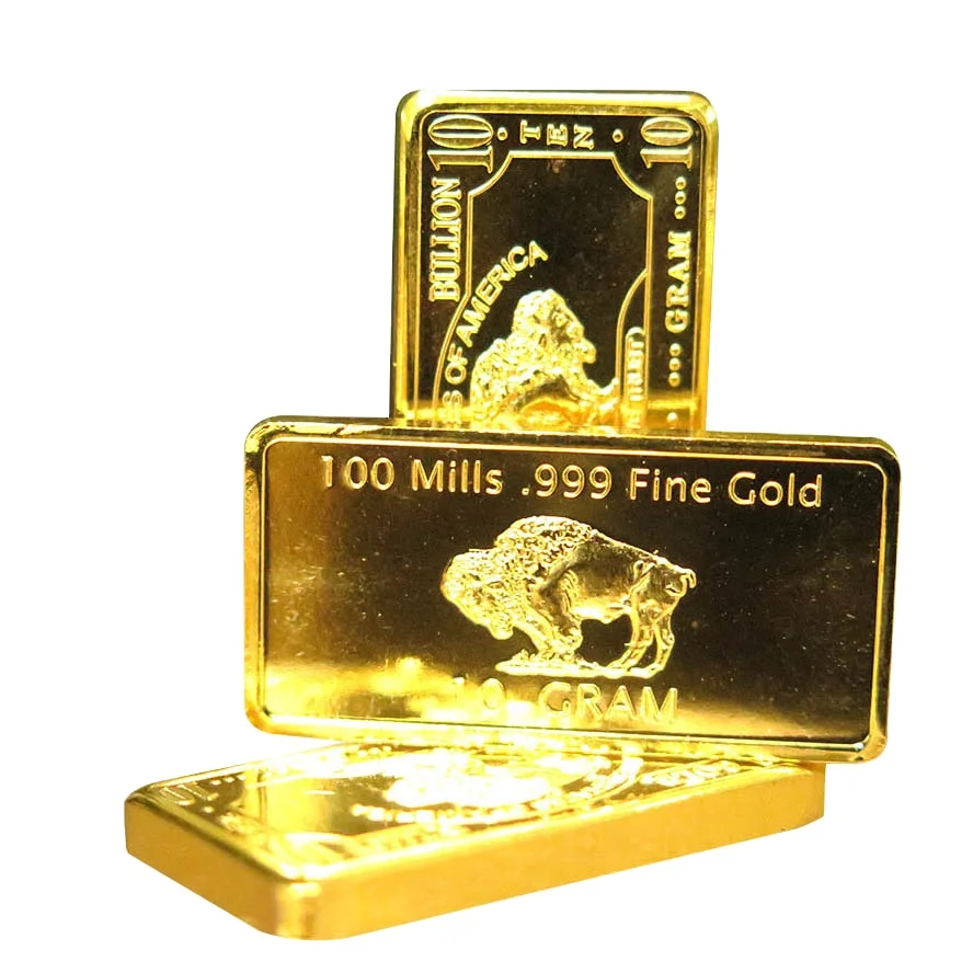 Wholesale 10 Gram 24k gold brass buffalo bar m.alibaba.com