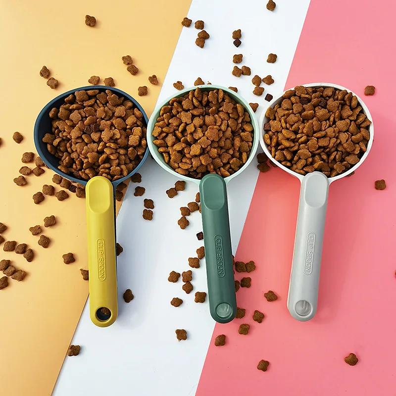 Factory Wholesale Sealing Bag Clip Measuring Cup Pet Food Shovel Cat