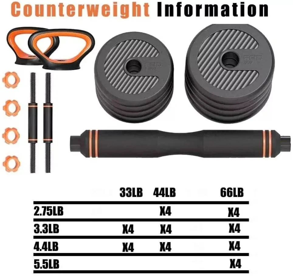 Hot Sale Household Weights Gym Equipment Fitness Price Kettlebell Adjustable Dumbbell 40kg And Barbell Set supplier