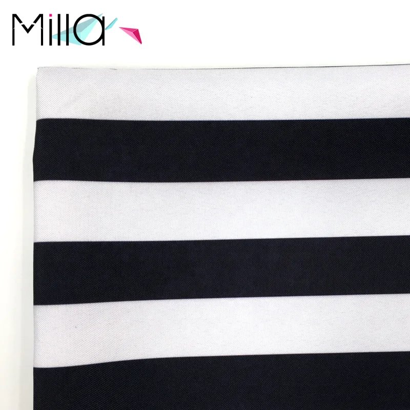 Black and White Stripe Table Linen Round Rectangle Striped Tablecloths for Party Wedding