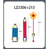 LZ3306+213 สีน้ำเงิน สีแดง 22มม./33มม./45มม.