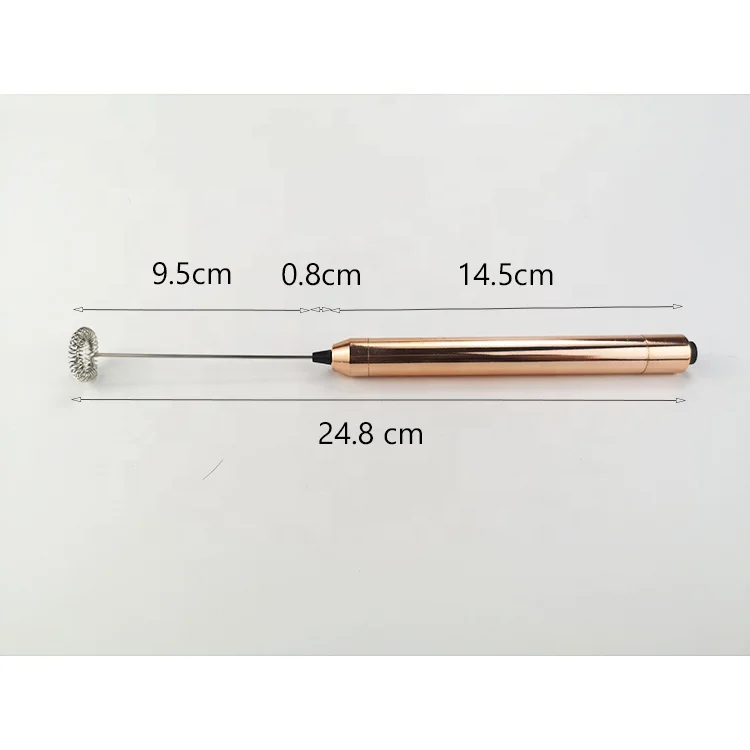 Rose Gold Stainless Steel Electric Milk Frother Whisk Handheld Milk Frother  Battery Driver Milk Foamer Maker - Buy Rose Gold Stainless Steel Electric  Milk Frother Whisk Handheld Milk Frother Battery Driver Milk