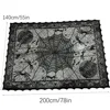 Tovaglia nera grande ragno 140*200cm