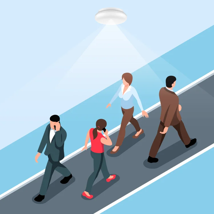 OBM Bluetooth Millimeter Wave Radar Occupancy Sensor Human Body Presence People Counting Sensor Wireless Motion Detector Sensor