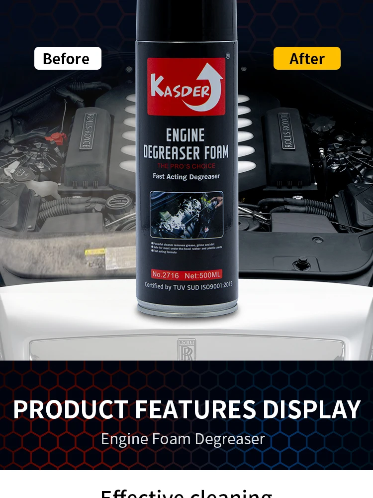 Low Moq Heavy Duty Foam Foaming Car Engine Degreaser Cleaner Spray For