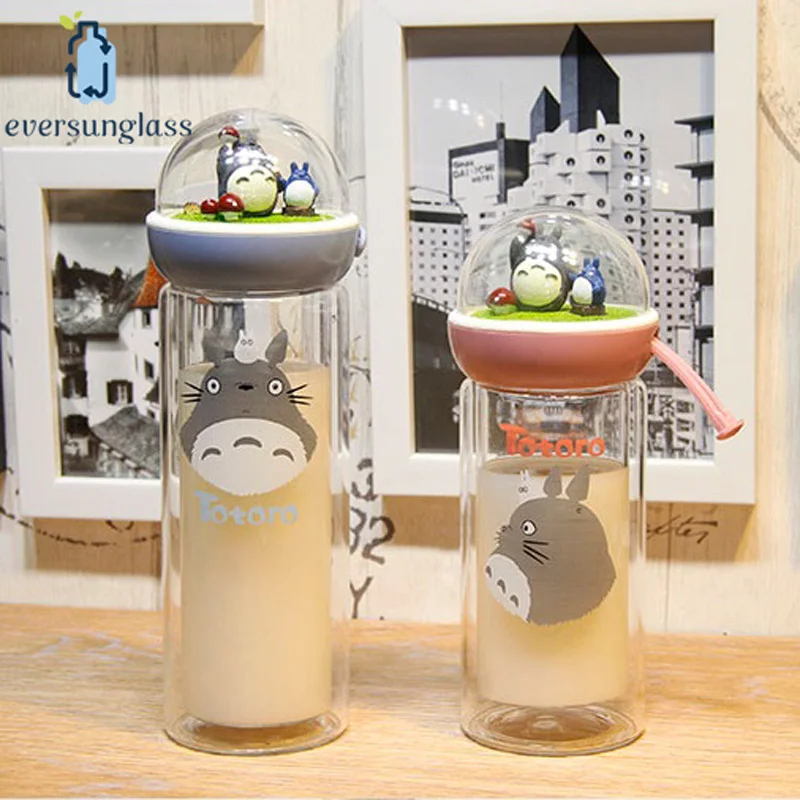 Botol Susu Kaca Borosilikat Portabel 320ml Botol Susu Kaca Borosilikat Dinding Ganda Dengan Tali Buy Desain Baru Kreatif Totoro Pola Cute Botol Kaca Borosilikat Teh Boba Gelembung Botol Susu 320ml Hadiah Double Wall Botol