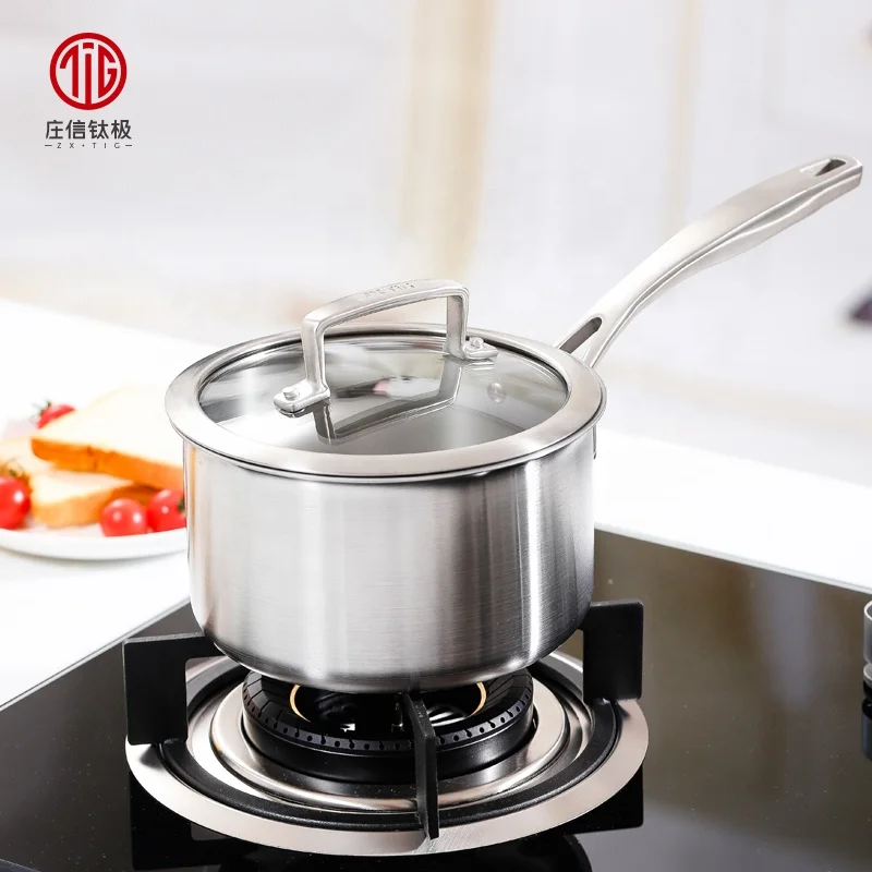 Pure Titanium 16cm Restaurant Gas Wok Cooker Induction Mini Wok Japanese Wok Pan