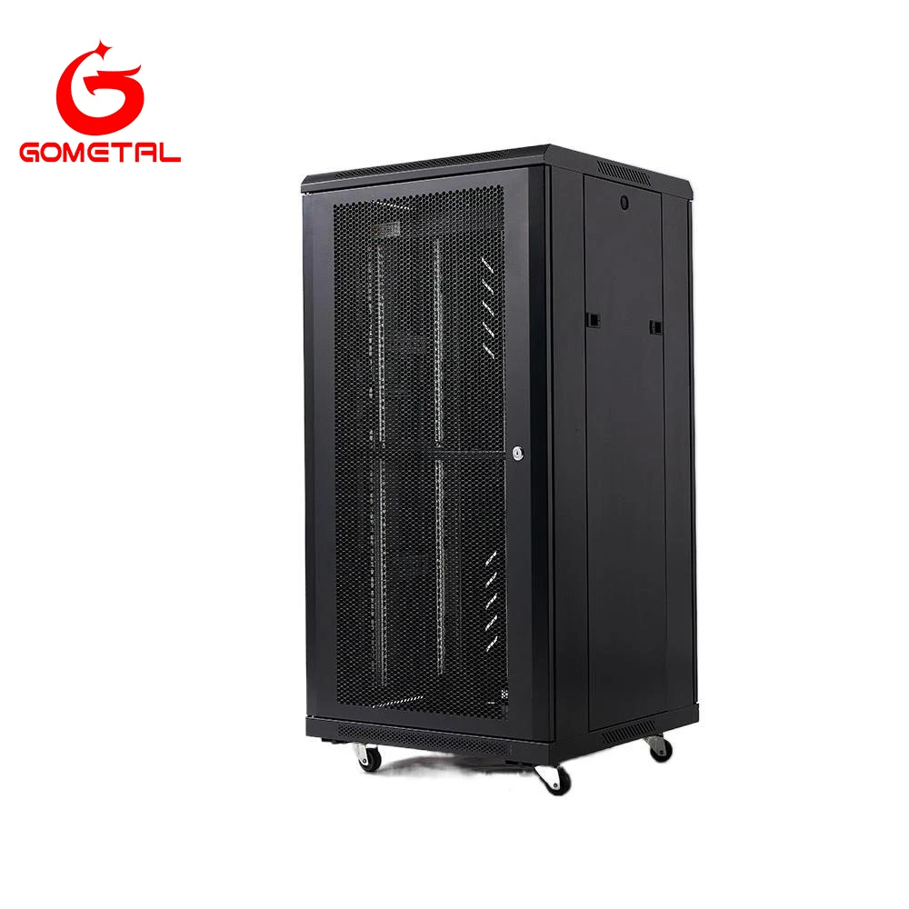 19 Inch Data Center Used Outdoor Stand Server Rack with Fan and Shelf, Network Server Rack Cabinet