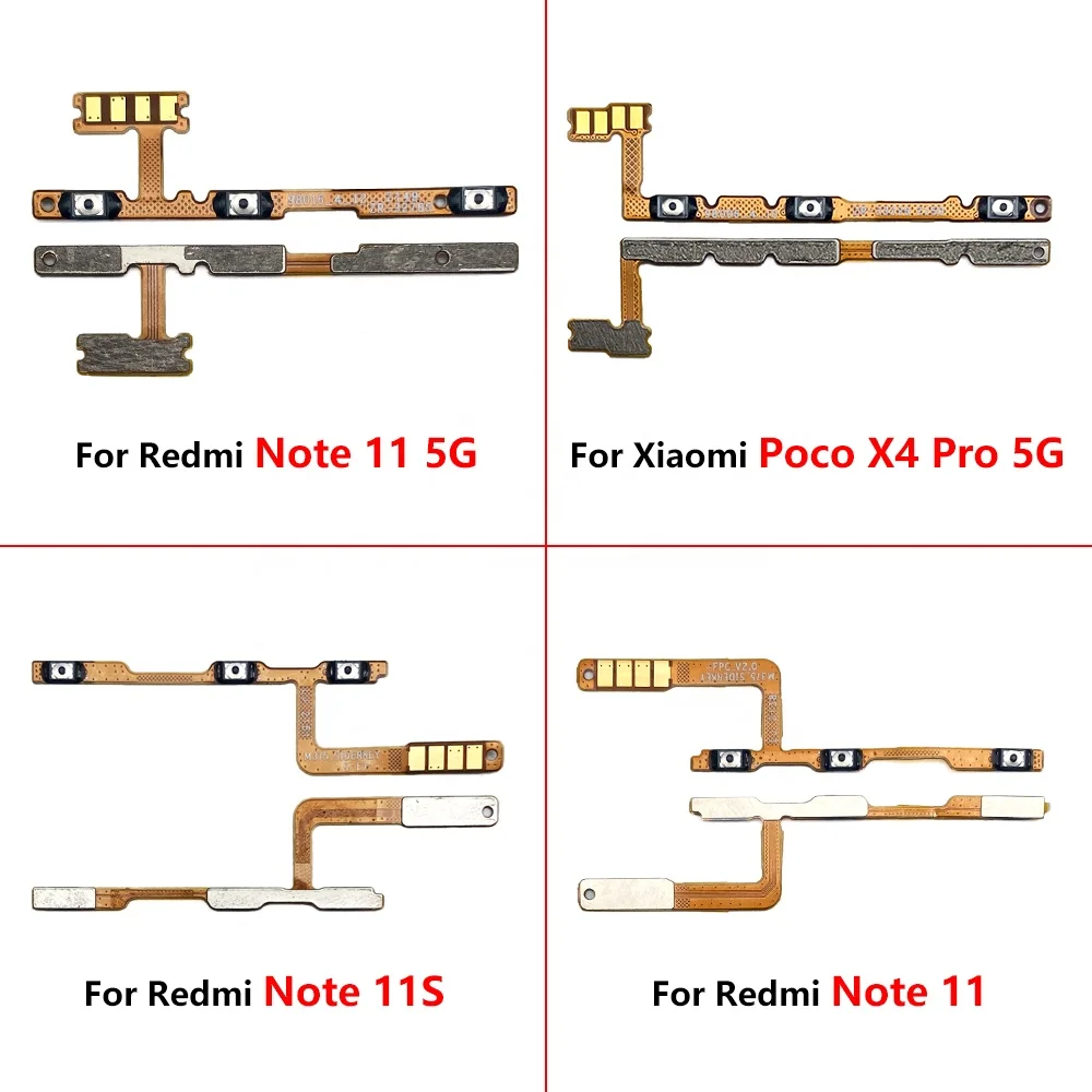 Nappe ON/OFF Et Volume Pour Xiaomi POCO X4 Pro 5G - Câble Flex De Rechange, Neuf Sous Blister