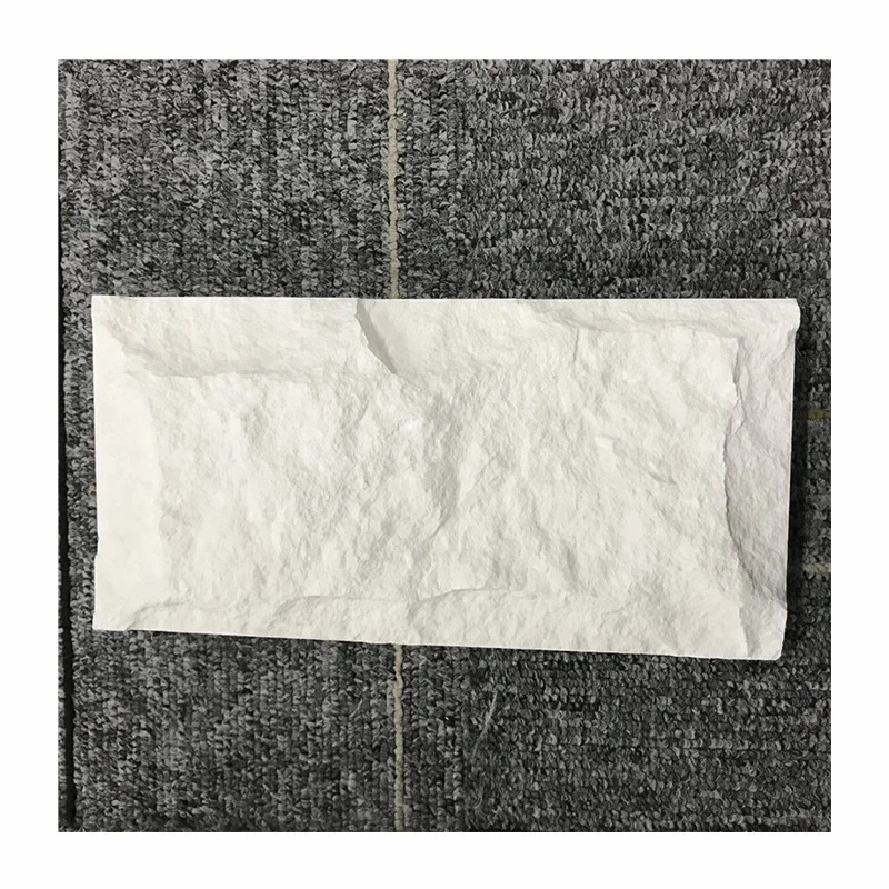 Изолирани външни бели облицовъчни плочки, сплит-фейс бял варовик