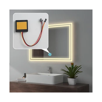 Shinechip TD100 Monochrome  Led Dimmer Controller Automatic ON OFF Single Button Touch Sensor Switch For Bath Mirror