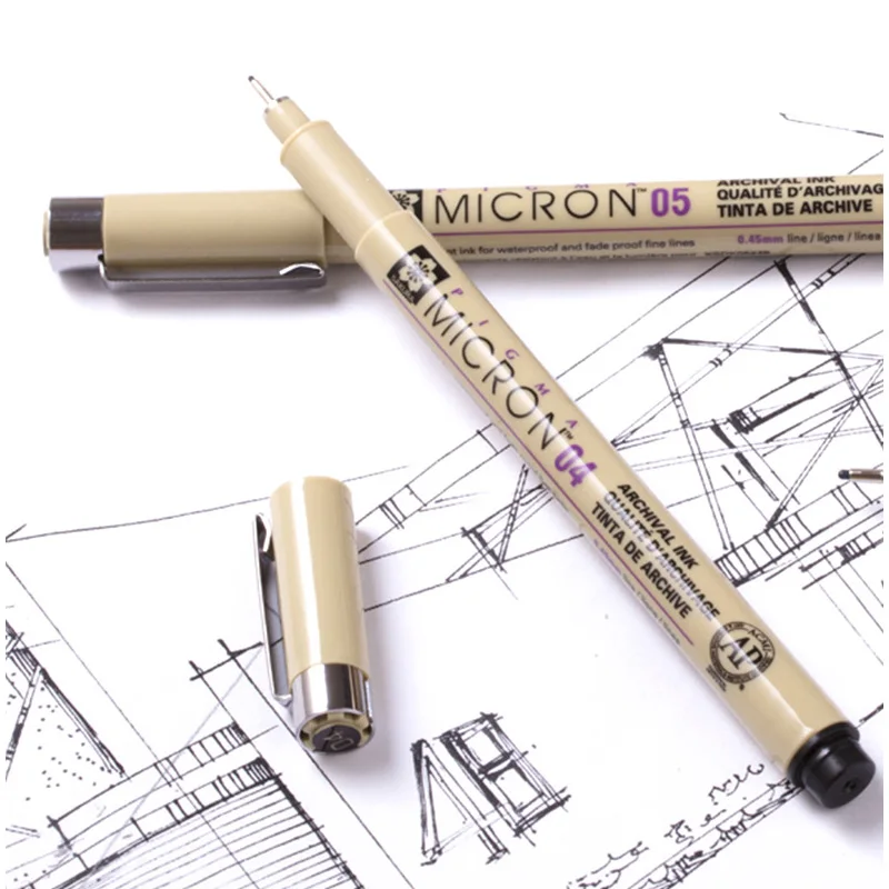 PN Black Micron Pen @ Raw Materials Art Supplies