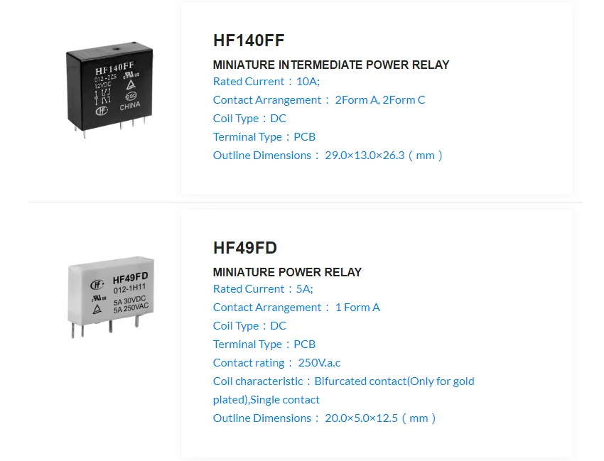 Hongfa Electromagnetic Relay Power Relay Hf49fd-005-1h12 - Buy Hf49fd ...