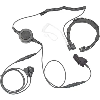 Throat Mic Concealed Tube Earphone/Headset with Thumb PTT for HT1000 MTX838 XTS1500