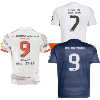 Real Player Version 24-25 Fast Dry Long Sleeve Football Jersey Retro Style Thailand Top Custom Name Printing OEM Service