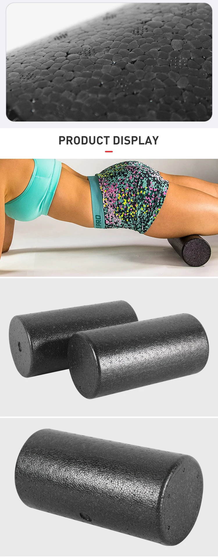 Guli Fitness High Density Epp Foam Roller Round Yoga Foam Roller Massager For Exercise Massage 3683