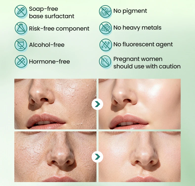 Natural Cactus Skincare Set Sodium Hyaluronate for Deep Hydration Includes Face Wash Moisturizer Soothing Repair Kit(pic9)