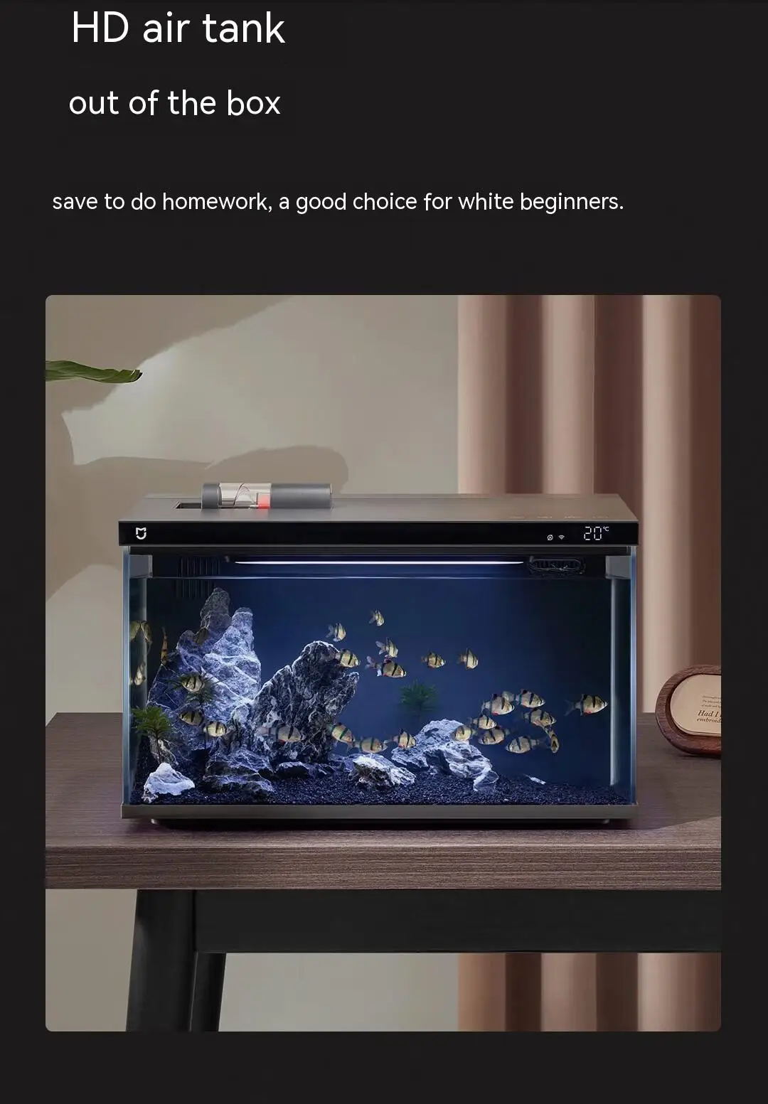 Xiaomi Mijia Intelligent Fish Tank Aquarium Eco-friendly Work With ...